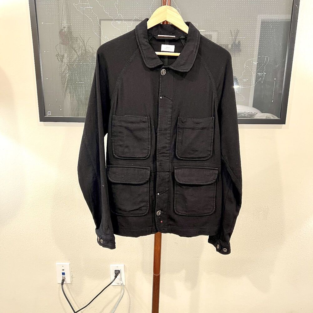 Apolis Global - Indigo Dyed Wool Blend Chore Jacket - Black